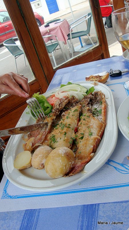 Plat de peix a Caleta Famara